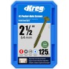 Kreg SML-C2X250-125 HD Pocket Screws, 2-1/2 Inch (125 Count)
