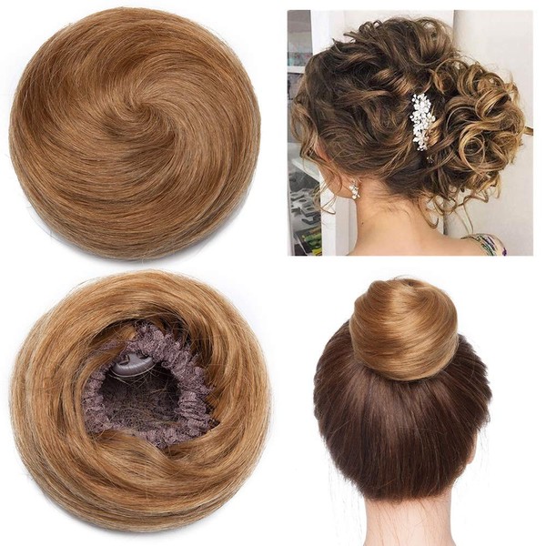 Updo Hair Extensions Human Hair Scrunchie Hair Bun Extension Donut