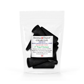 2'' Nag Champa Backflow Charcoal Incense Cones (10 Cones)