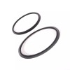 car-attention Matte Black Front/Rear Emblem Badge Logo cover trim For