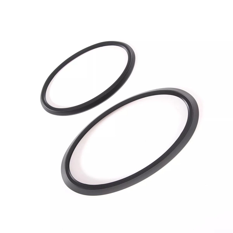 car-attention Matte Black Front/Rear Emblem Badge Logo cover trim For