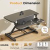 JOY worker Standing Desk Converter, 32" Height Adjustable Sit Stand