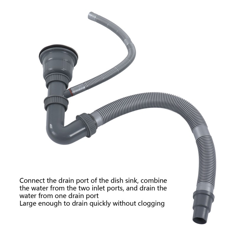 Kitchen Sink Strainer Drain Hose Single Sink Drain Set Kitchen