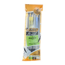 Bic MPP51-BLACK 0.7mm #2 Grade Mechanical Pencil 5 Count