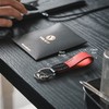 VULKIT Llavero de cuero genuino para hombres y mujeres Accesorios