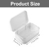Rumyve 2 Layers Rectangular Soap Dish Container,Portable Soap Case Holder,Waterproof