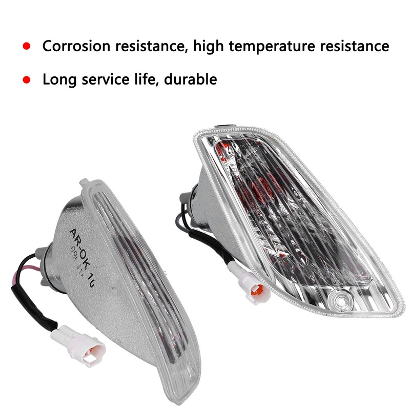 Pair Front Turn Signal Light Plastic 204360F Fit for Piaggio