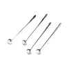 Leadigol 6PCS Long Handle Spoon Mixing Spoon 10-Inch Stainless Steel