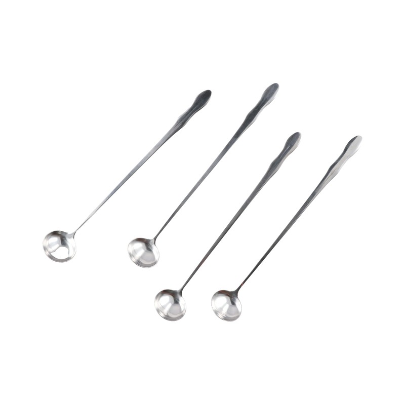 Leadigol 6PCS Long Handle Spoon Mixing Spoon 10-Inch Stainless Steel