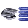 Maximex Breading Set Stainless Steel 3-Piece Set - 3-Piece Stainless