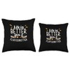 Life Is Better Cool Fluffernutter Sandwich Fluffernutter Fan Throw Pillow