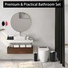 Bathroom Accessories Set, 12Pcs Black Accessory Sets with Body Scrubber,