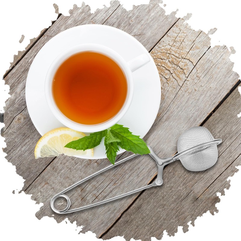 Yinder 108 Pcs Stainless Steel Tea Infuser with Handle Snap