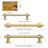 Amerdeco 10 Pack Champagne Bronze Cabinet Pulls 5 Inch(128mm) Hole