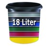 Läufer 26605 Papierkorb Allrounder 18 Liter, blau, rund, Mülleimer mit