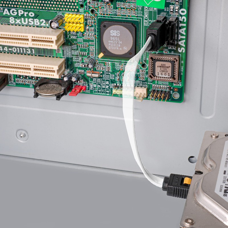 BIGtec SATA Cable 1m transparent gerade/gerade