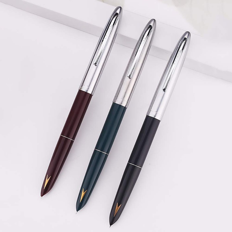 3 PCS Hero 329-2 Fountain Pen Set, Fine Nib with