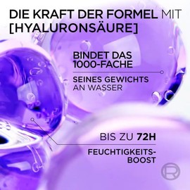 L'Oréal Paris Elvital Hydra Hyaluronic Moisturising XXXL Shampoo for Shiny Hair, Hyaluronic Shampoo for Moisture Boost & Protection, Long-Lasting Moisture and Care, 1000 ml