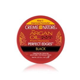 Creme of Nature Perfect Edges™ Black Edge Control Gel, 24-Hour Hold with Gray Coverage and Shine, Non-Flaking Tinted, Stocking Stuffer for Her, 2.25 oz