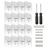 16-Set Adhesive Screws Wall Mount Hanging Nails No-Trace No Drilling