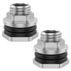 2Pcs Bulkhead Water Tank Fittings Stainless Steel Bulkhead Fitting Bulk