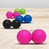 [123 Market] Peanut Massage Ball / Acupressure Roller for Neck, Back, Trapezius, and Foot Massage 2-4) Peanut Massage Ball (Blue) 4ea