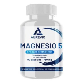 Aurevix Citrato De Magnesio 90 Capsulas 750 Mg                                                                                                        