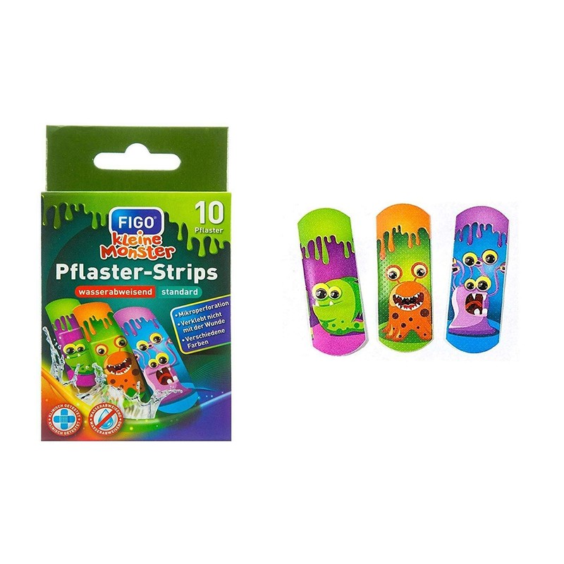 40 Colourful Children's Plasters Children's Wound Plasters Multi-Coloured