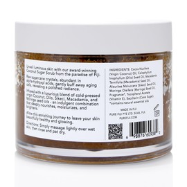 Pure Fiji Coconut Sugar Body Scrub, Moringa (10.14 Oz /300ml)