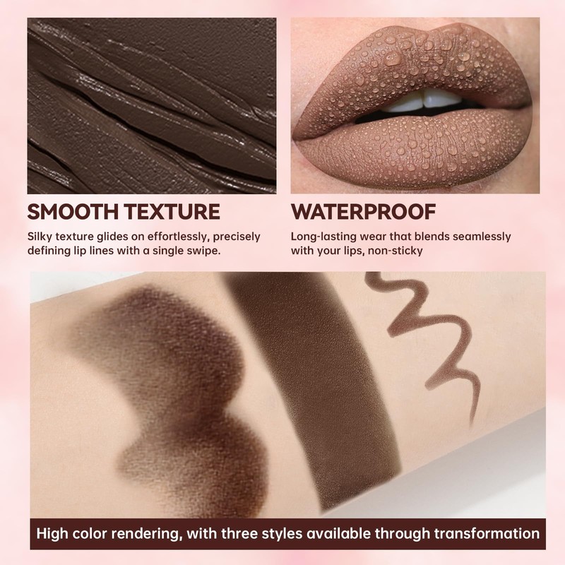 2 in 1 Gradient Lip Liner and Matte Lip Gloss