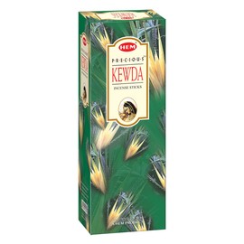 Hem Precious Kewda Incense Sticks (120 Sticks, 6 Boxes Inside) - 9 Inches Long, 20g per Box - Captivating and Uplifting Atmosphere That Soothes The Senses and Encourages A Peaceful State of Mind.