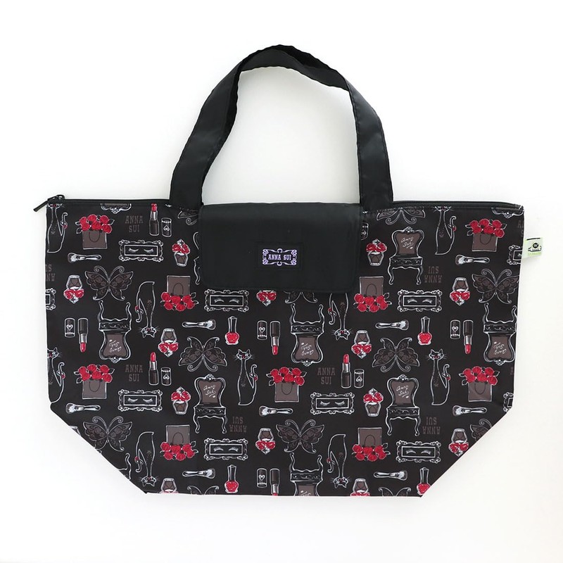 ANNA SUI 000298-0002-01 Eco Bag (Ripplever) with Zipper, My Bag,