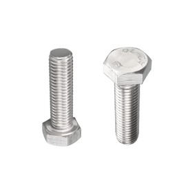 DTGN M14x50mm(DxH) Hex Bolts 2pcs Machine Tool 304 Stainless Steel Hex Head Screw