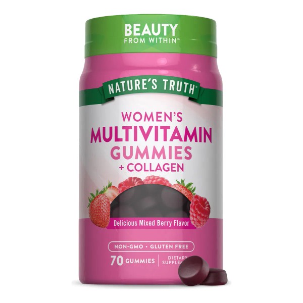 Nature's Truth Multivitaminas Mujeres Colágeno 70 Gominolas