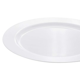 Gräwe Premium Disposable Plates 19 cm Sturdy with Silver Edge [Set of 10]