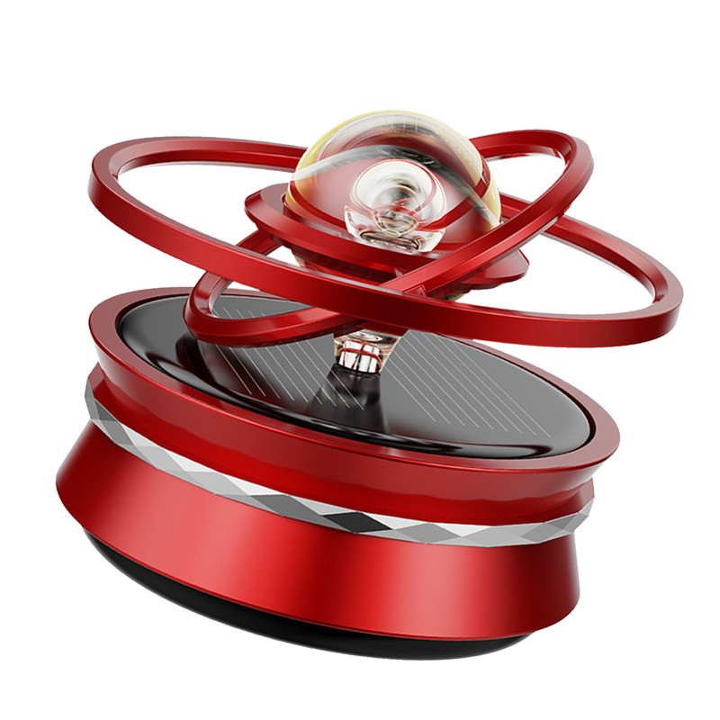 Car Aromatherapy Solar Energy Suspended Crystal Ball Rotating Car Aroma