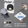 W&C Men's Cap, Large Size, Brim, Deep, Wool, Felt, Adjustable