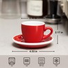 Loveramics Espresso Cup with Saucer, Ceramic Espresso Shot Cup Saucer