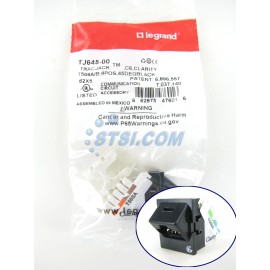 Ortronics OR-TJ645-00 Clarity TracJack Cat6 Angled Jack, Black ~STSI