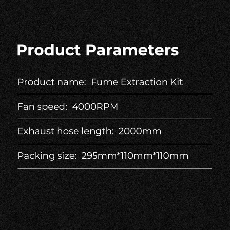 Mingzhe Fume Extraction Kit with 4000 RPM High-Efficiency Ventilation Fan