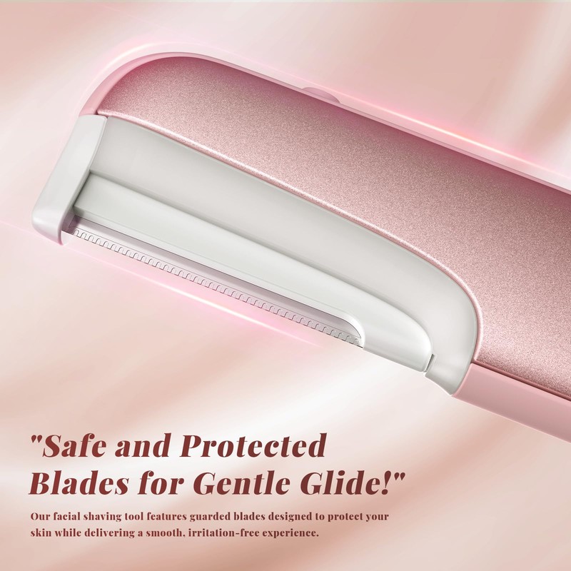 Galtxen Dermaplaning Tool for Women Pink - Facial Exfoliation &