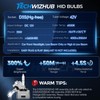 TechWizHub D3S HID Bulbs, 6000K Cool White 35W High/Low Beam,