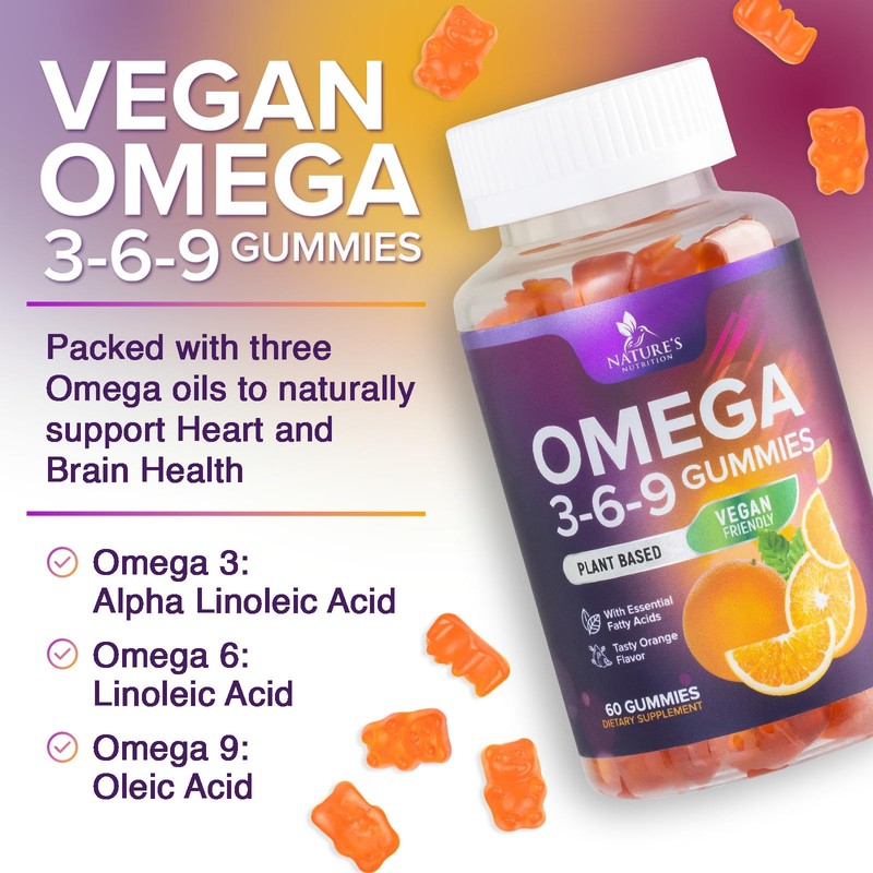 Omega 3 6 9 Gummies - Vegan Omega 3 Supplement