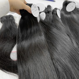 Burmese Curly Raw Hair Bundles Natural Wave Cambodian Wavy Curly Human Hair Bundles Vendorstyle: 1 piece straight bundle, color: natural black, Stretched Length: 10 inches