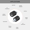 sourcing map M3x6 Thread Male Female Rubber Mounts,Vibration Isolators,Shock Absorber