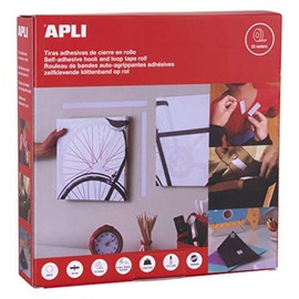 APLI Apli 2 cm x 25 m Velcro Tape - White