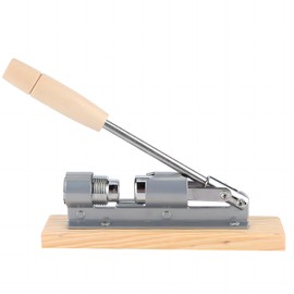 VIFERR Stainless Steel Nutcracker Mechanical Nutcracker Nut Opener with Wood Grain for Almonds, Hazelnuts, Walnuts and Other Nuts