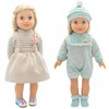 14-16 Inch Doll Clothes Dress and Accessories with Hat Socks