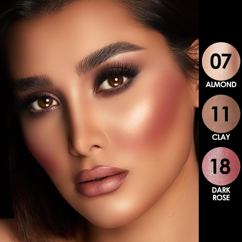 FOCALLURE 3PCS Cream Contour Stick - Highlighter Bronzer Blush Set