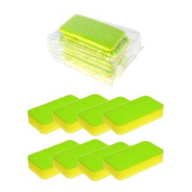 Strix Design SA-263 Sponges, Compression Packaging, Removes Oil Stains, Compressed Urethane, Green, Yellow, Made in Japan